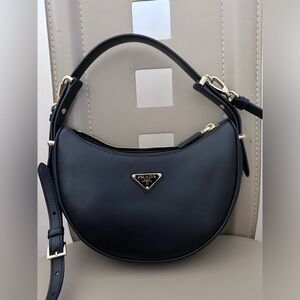 Prada black arque bag